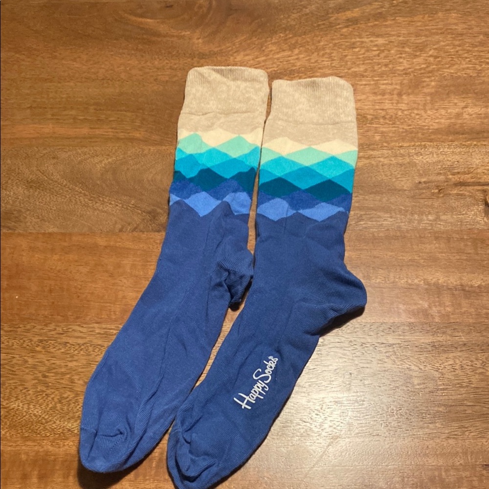 Happy Socks Blue Gradient Socks